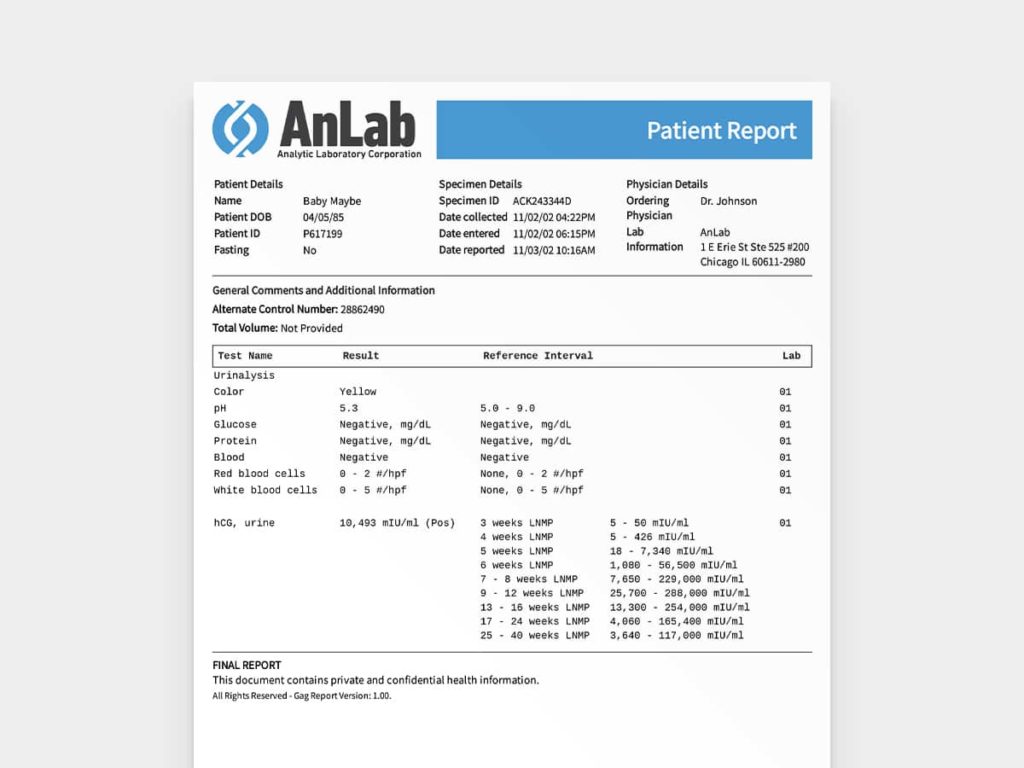 Customized Fake Pregnancy Document from 3 weeks Baby Maybe