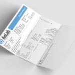 Pregnancy results paper folded mockup