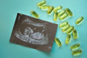 Ultrasound photo with vitamins