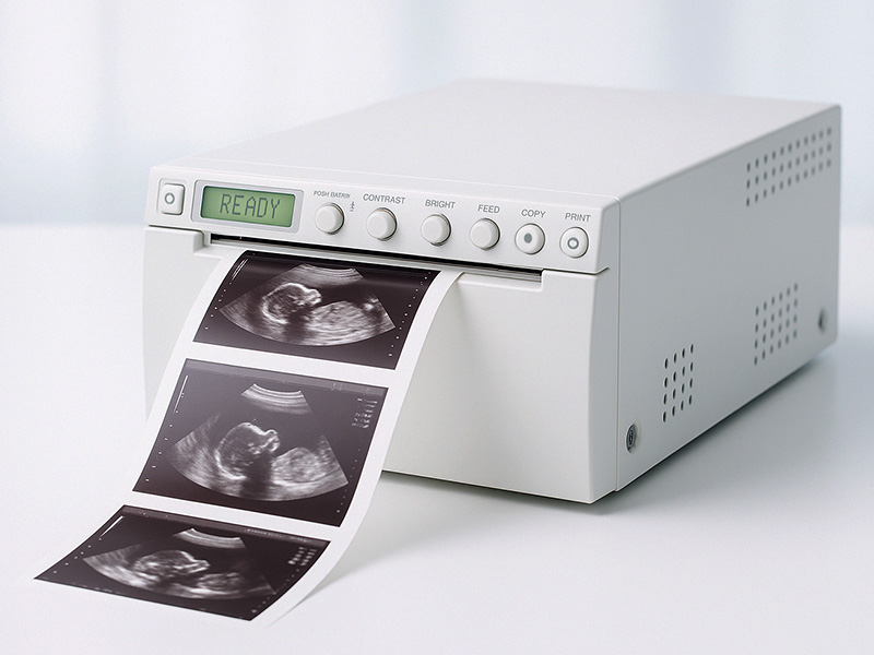 A high quality ultrasound printed from a thermal printer