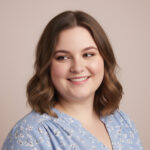 A representative smiling woman image for a testimonial
