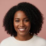 A representative smiling woman image for a testimonial