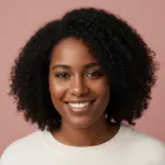 A representative smiling woman image for a testimonial